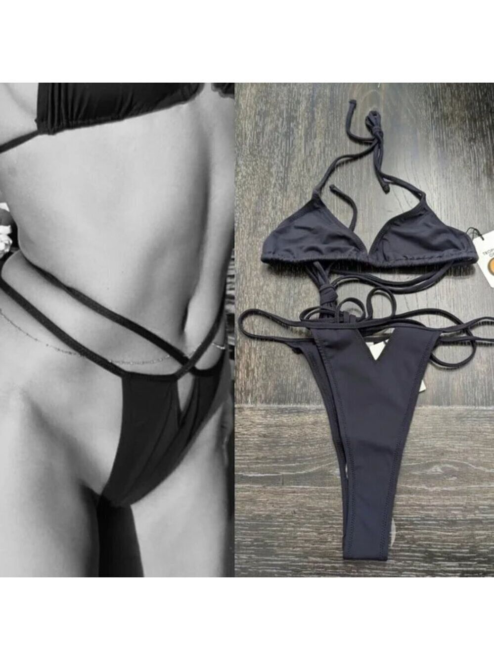 NWT Tropic of C | Praia top and Sculpting Gia bottom in Black
